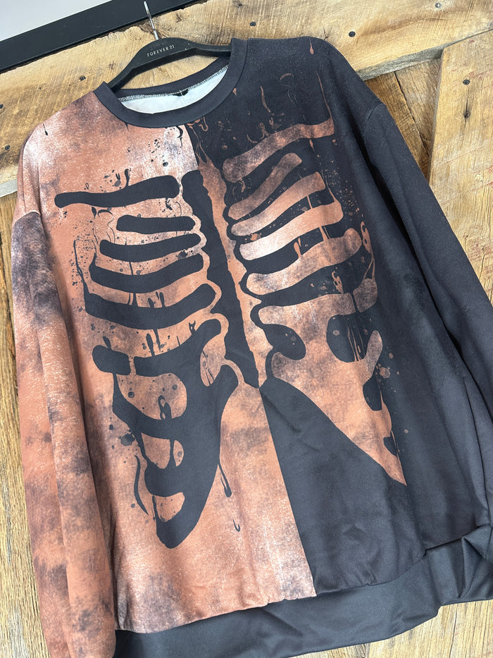 Skeleton Sweatshirt -  medium