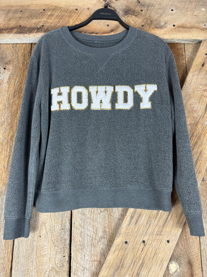 Howdy Charcoal Sweatshirt - medium