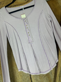 Everyday Layering Henley - Lilac