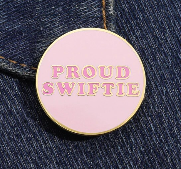Proud Swiftie Gold Enamel Pin