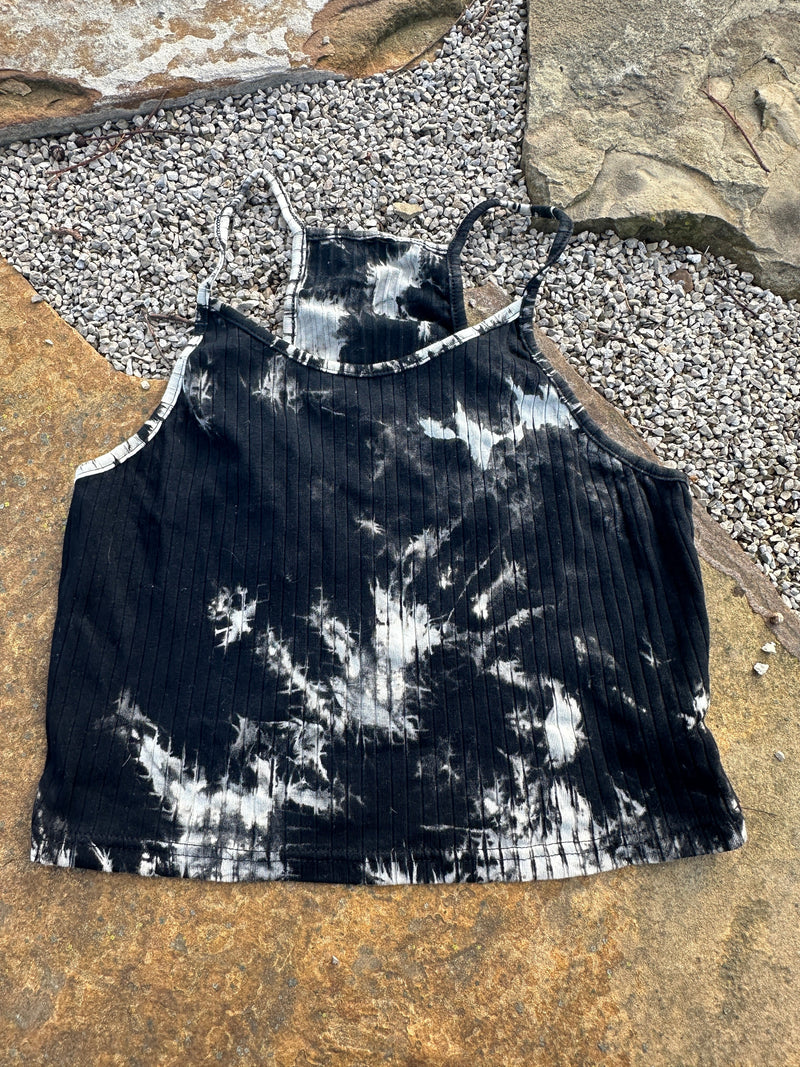 black and white ribbed cami