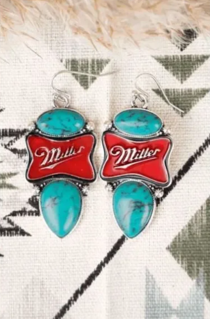 beer style earrings