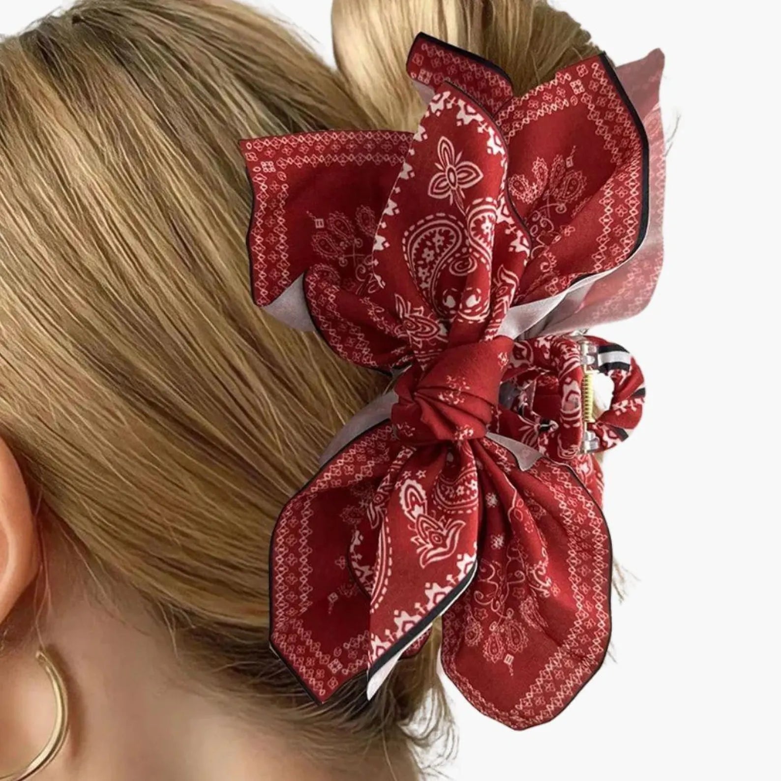 bandana hair claw
