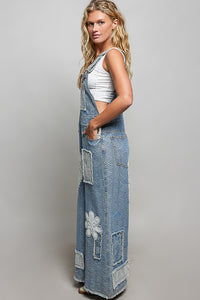Vintage Inspired Denin Patchwork Overalls