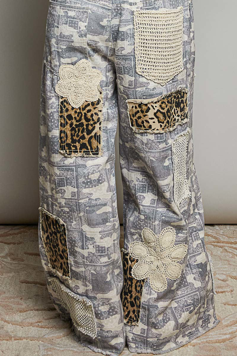 *PRE ORDER* Almond Camo Twill Overalls
