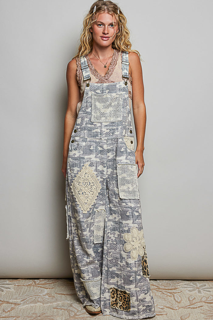 *PRE ORDER* Almond Camo Twill Overalls