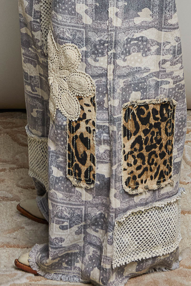 *PRE ORDER* Almond Camo Twill Overalls