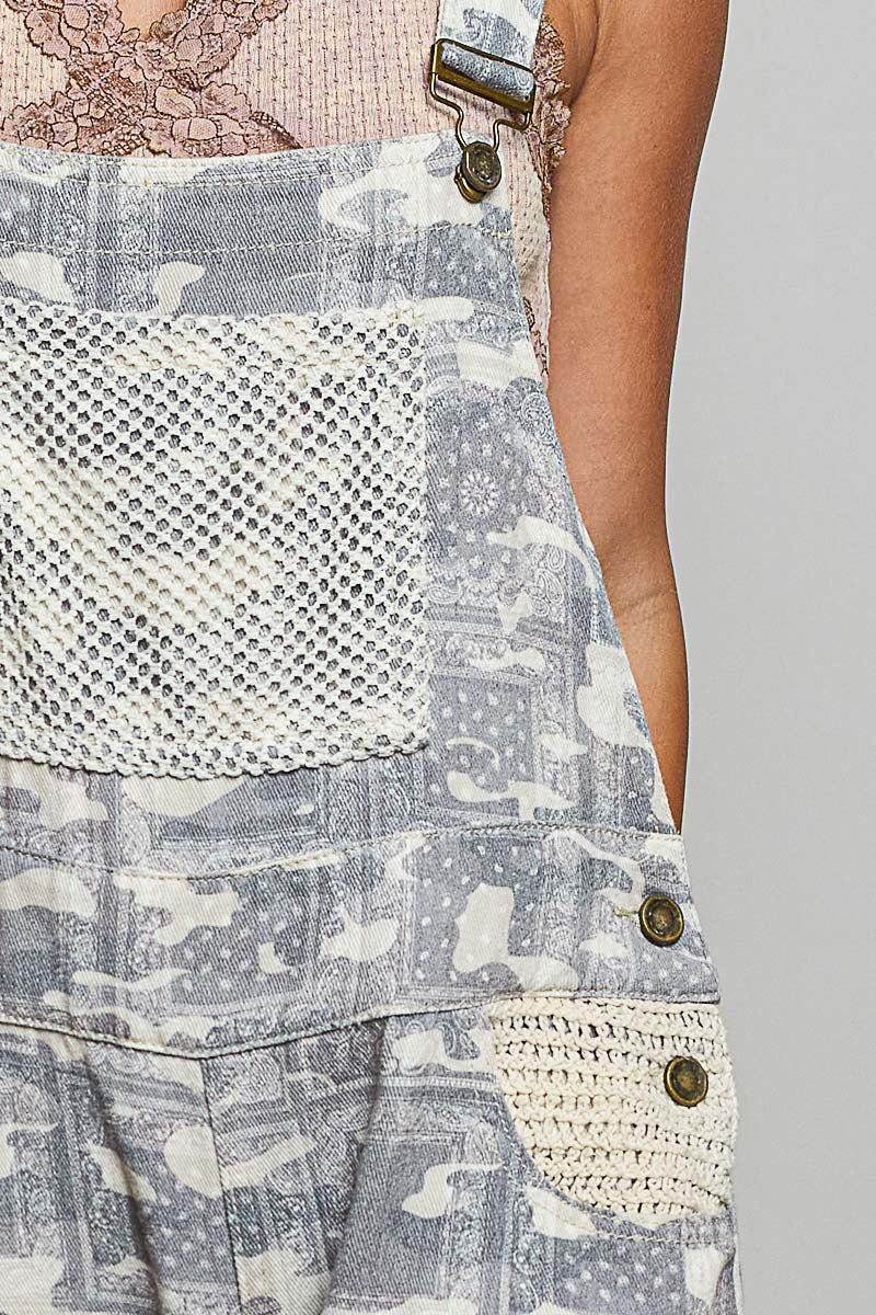 *PRE ORDER* Almond Camo Twill Overalls
