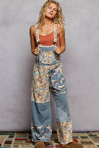*PRE ORDER* Daydreamer Waffle Patchwork Overalls
