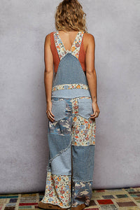 *PRE ORDER* Daydreamer Waffle Patchwork Overalls