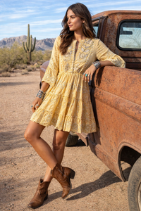 Beautiful Boho Embroidered Dress