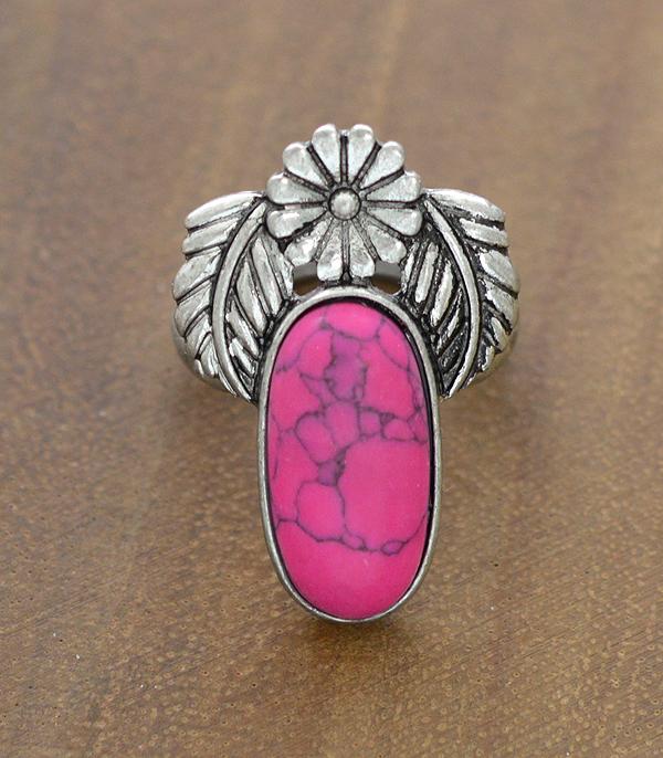 Pink Western Statement Ring