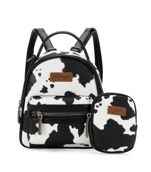 Wrangler Cow Print Mini Backpack Set