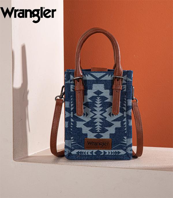 Wrangler Southwestern Print Mini Tote - Indigo