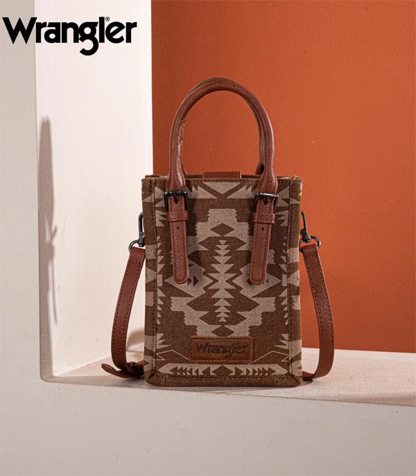 Wrangler Southwestern Print Mini Tote - Mocha