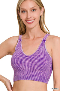 Long Lines Padded Brami  - Purple