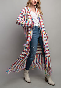 Vibrant Fun Fringed Duster