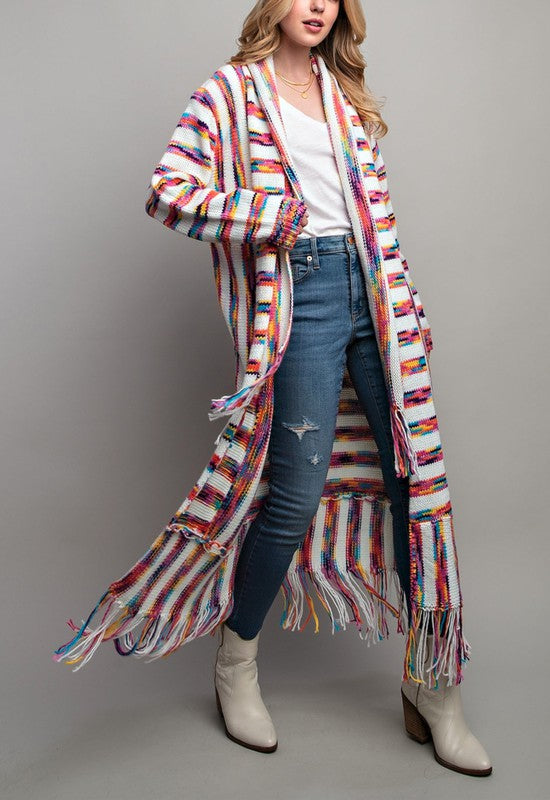 Vibrant Fun Fringed Duster