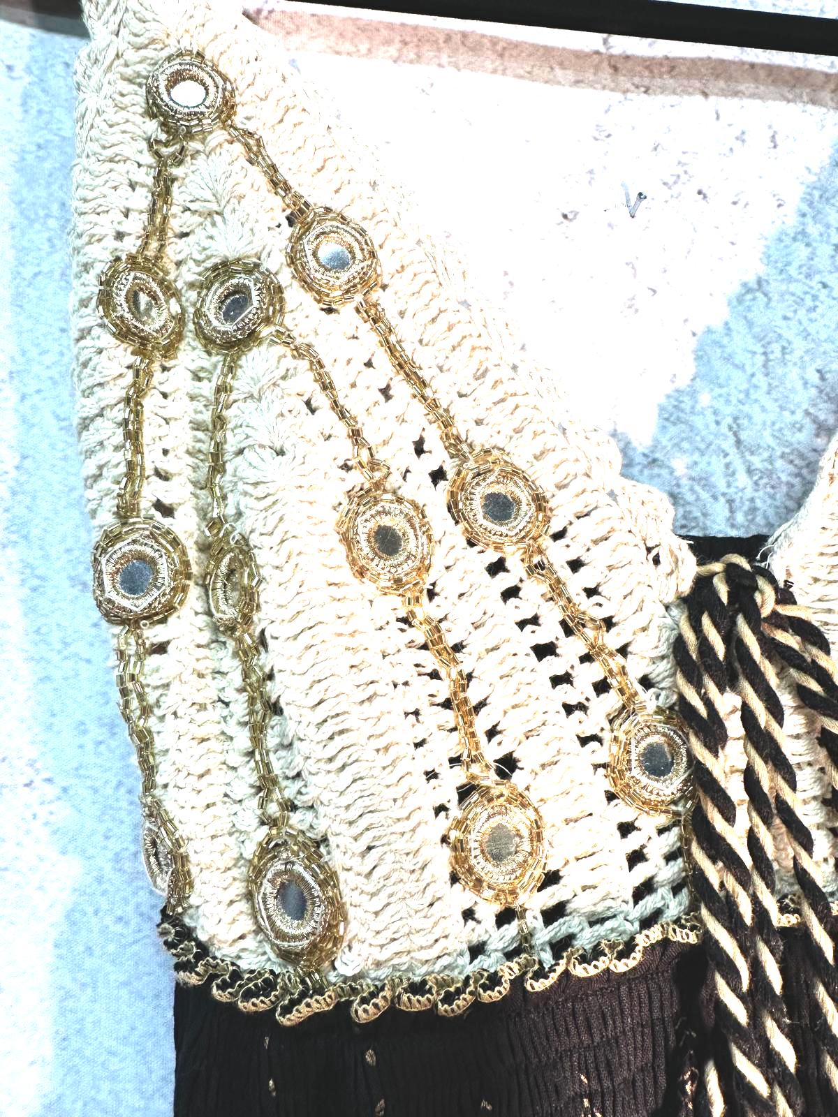 Tribal Crochet Maxi Dress