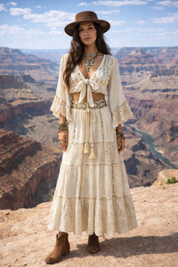 Wild + Free Bohemian Skirt + Top Set