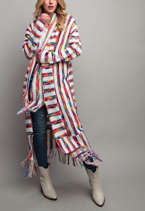 Vibrant Fun Fringed Duster