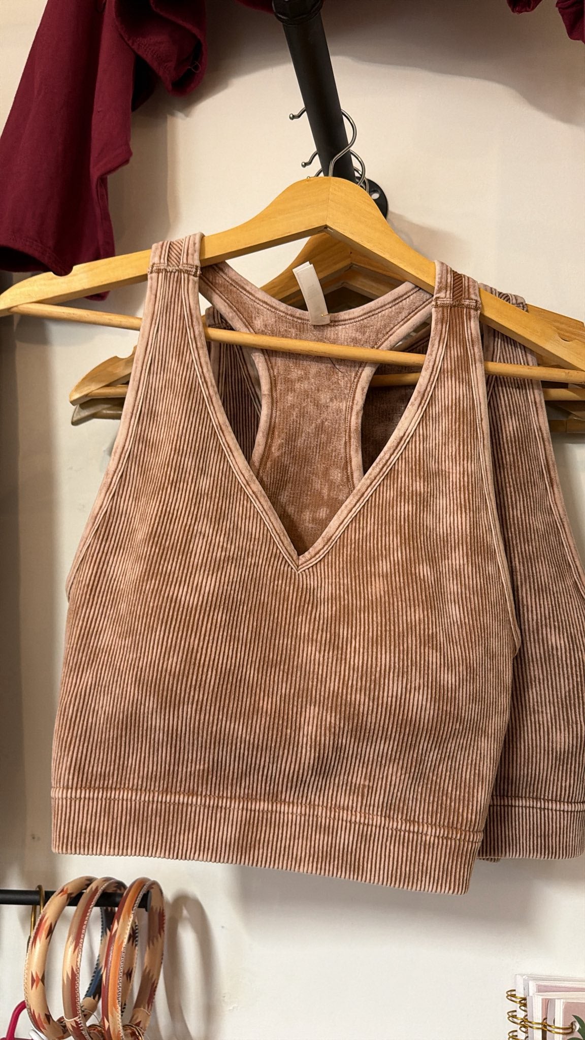Long Lines Racerback Padded Brami  - Mocha