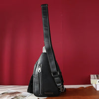 Genuine Hair-On Cowhide Fringe Sling Bag - Mocha