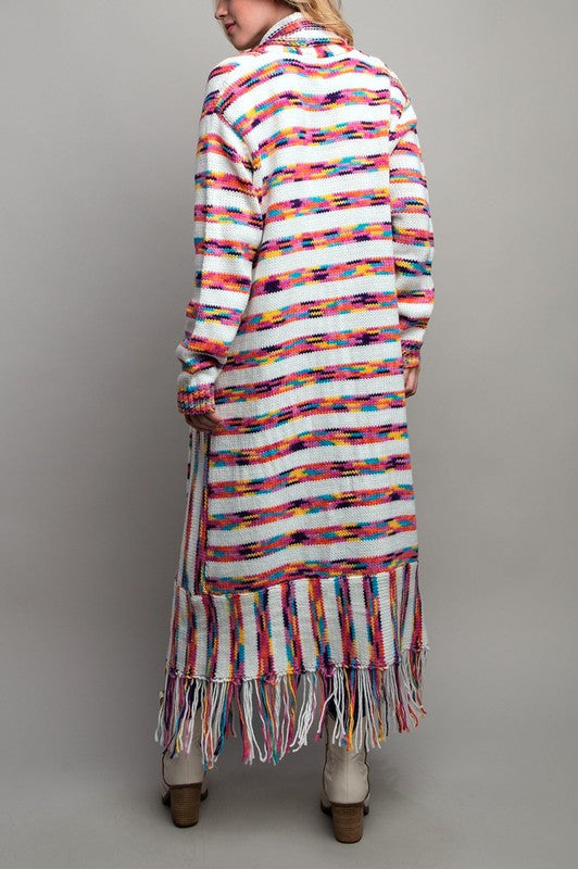 Vibrant Fun Fringed Duster