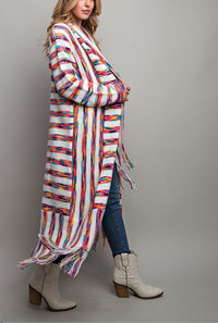 Vibrant Fun Fringed Duster