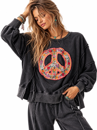 Flower Child Peace Sweatshirt