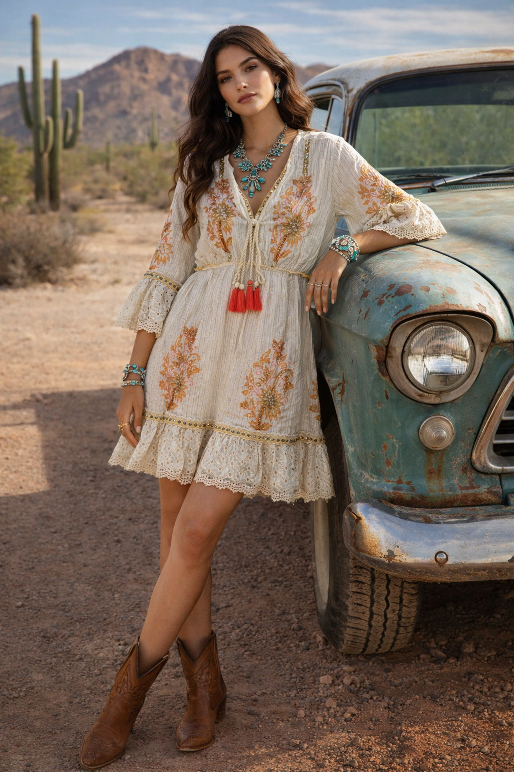 Rodeo Western Lace Dress