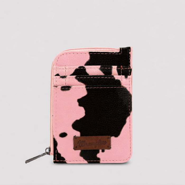 Wrangler Blush Cow Print Wallet