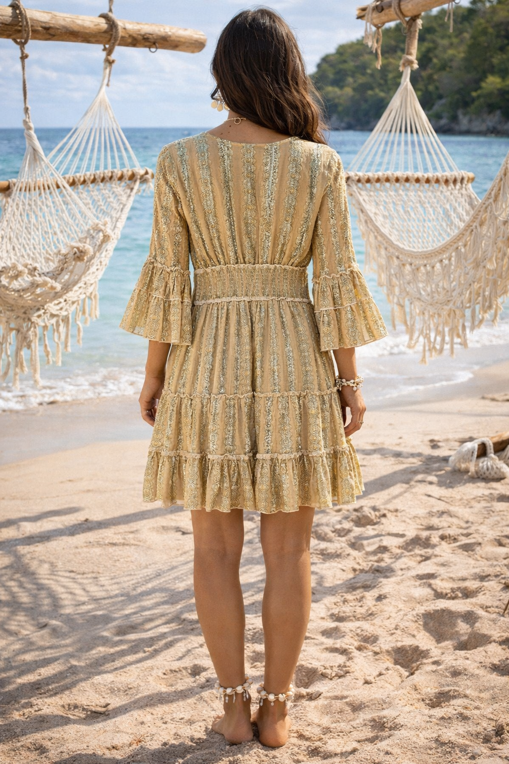 Crochet Embroidered Dress