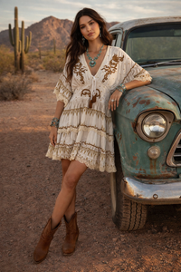 Rodeo Ruffled Western Dress