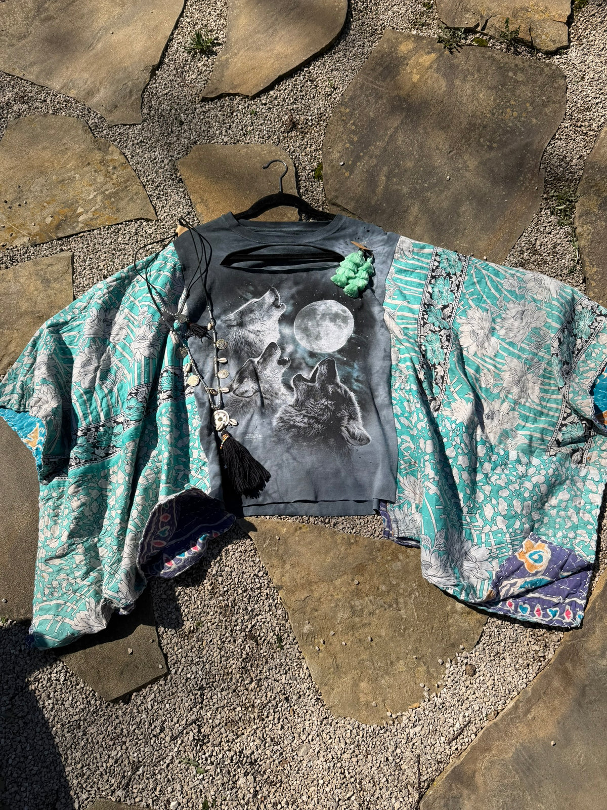 Howl at the Moon Kantha Tee