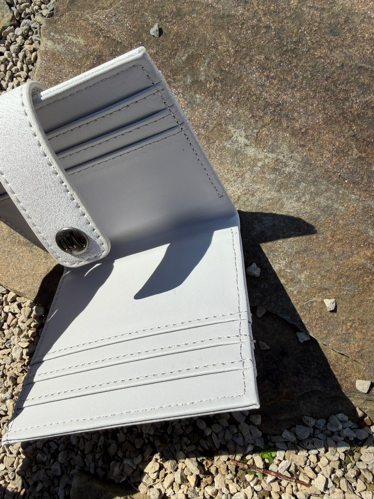 Montana West White Boot Stitch Wallet