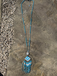 Desert Dreamer Beaded Necklace - Blue