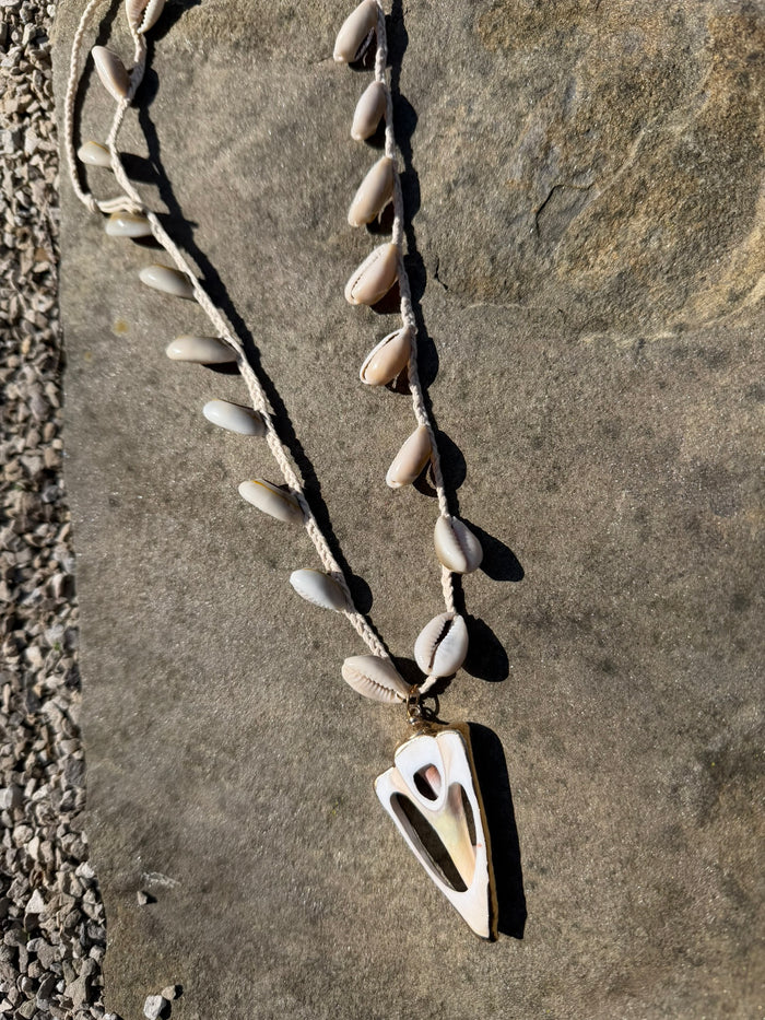 Free People Boho Shell Statement Necklace