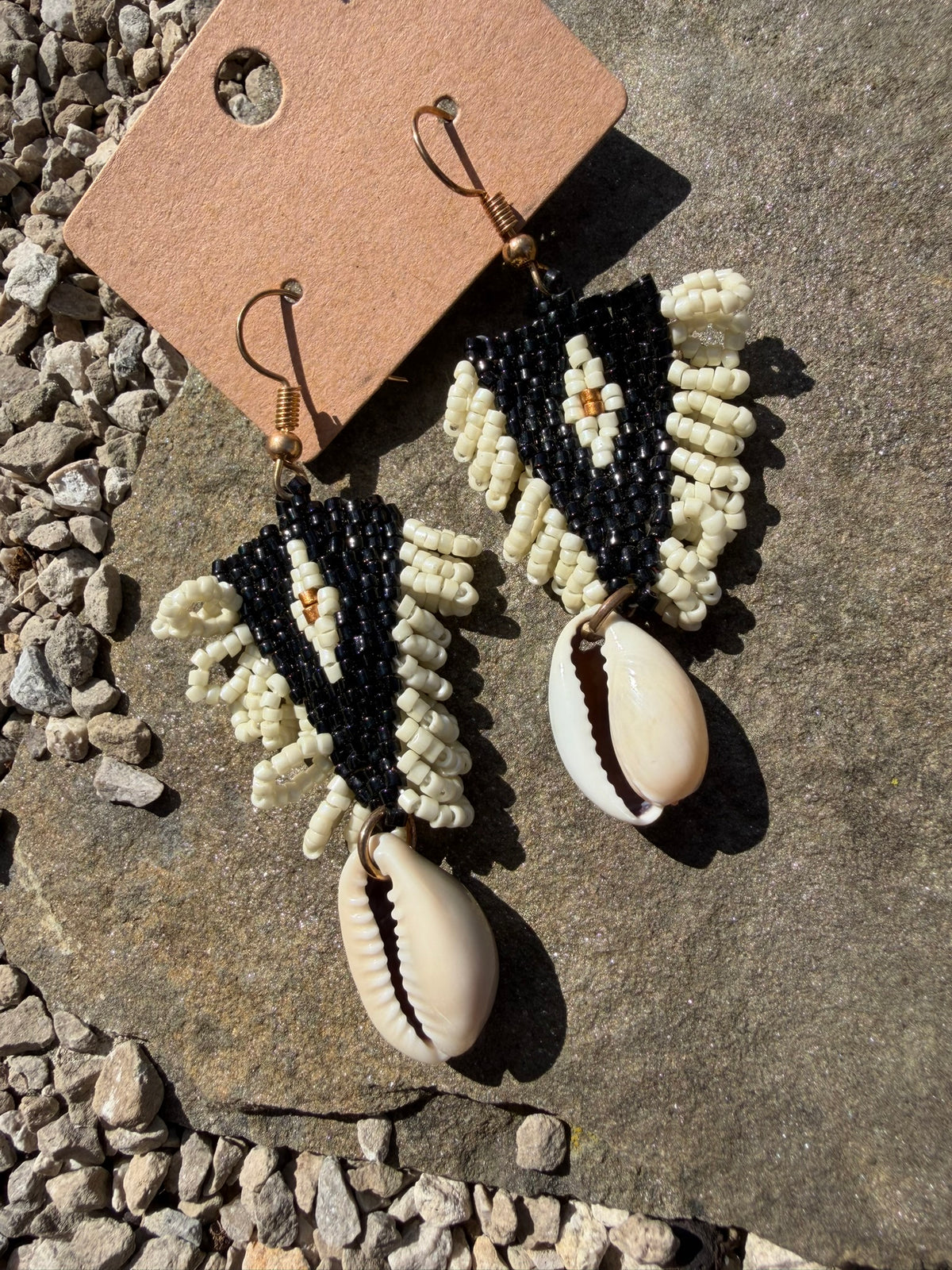 Navajo Beaded Shell Earrings
