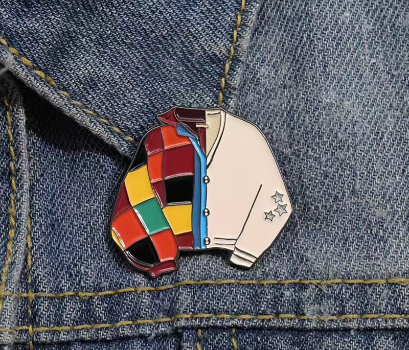 Cardigan Enamel Pin