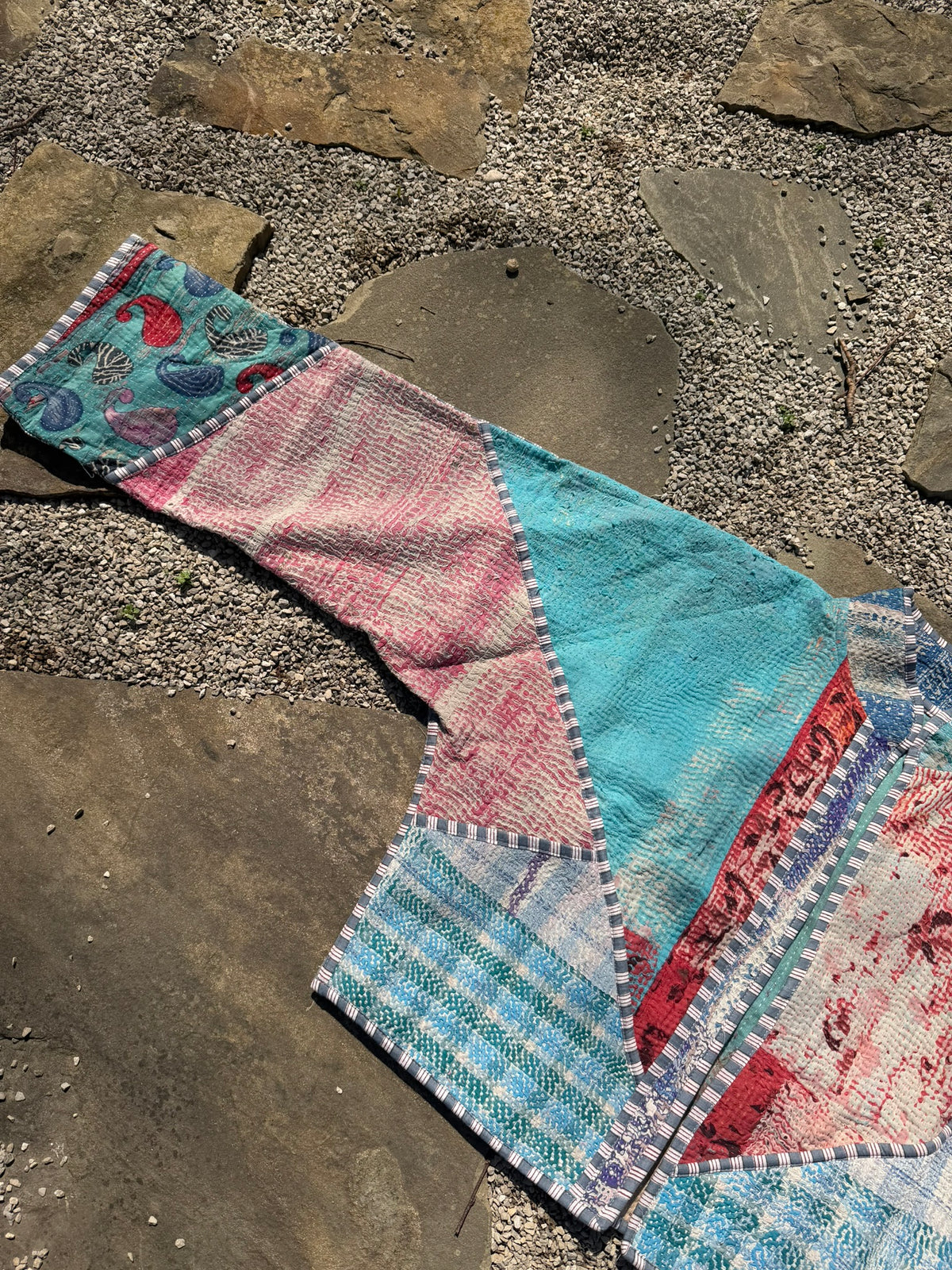 Bohemian Vintage Kantha Reversible Handmade Short Style Jacket - Hailey