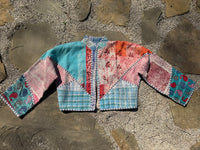 Bohemian Vintage Kantha Reversible Handmade Short Style Jacket - Hailey