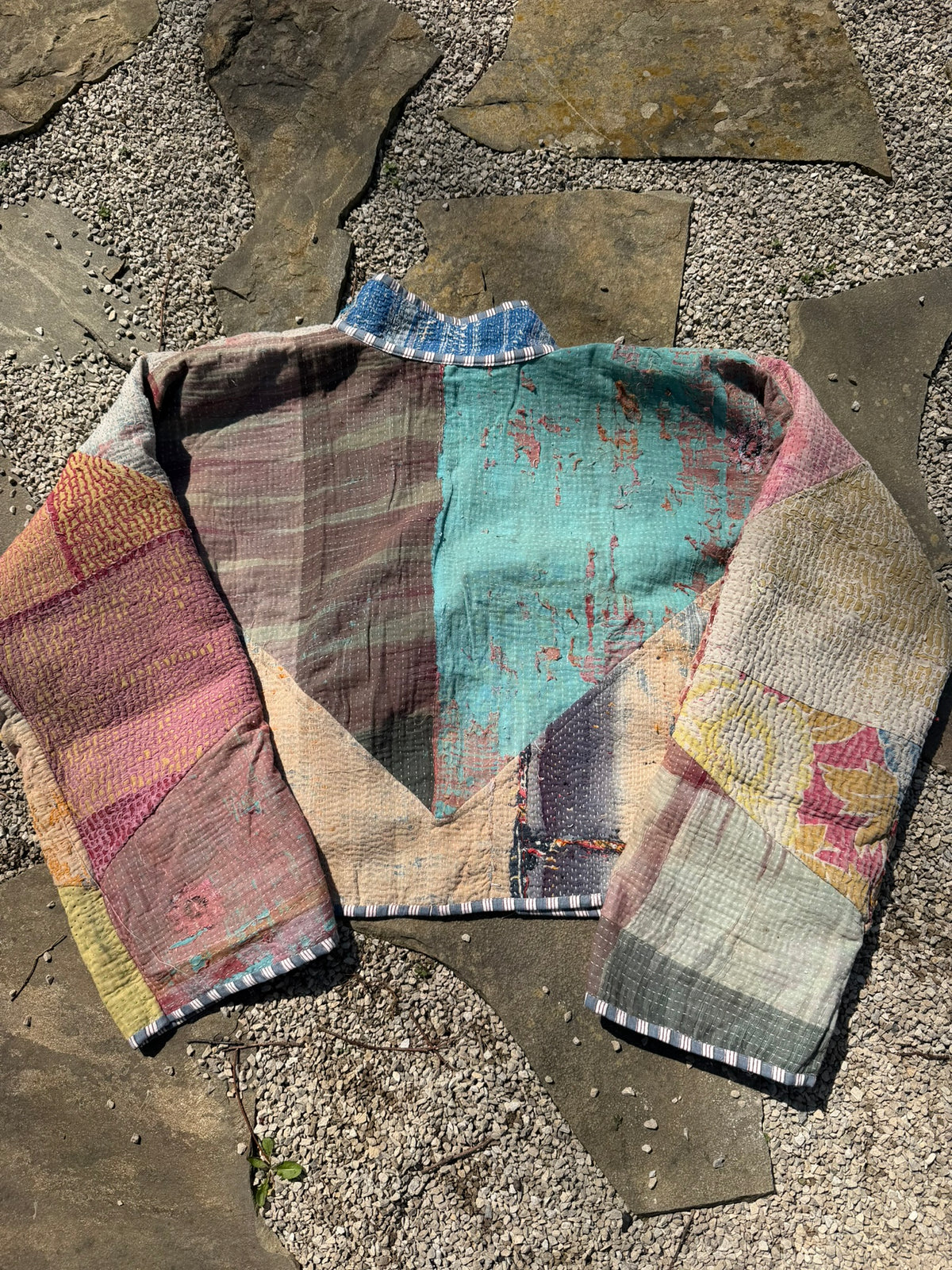 Bohemian Vintage Kantha Reversible Handmade Short Style Jacket - Hailey