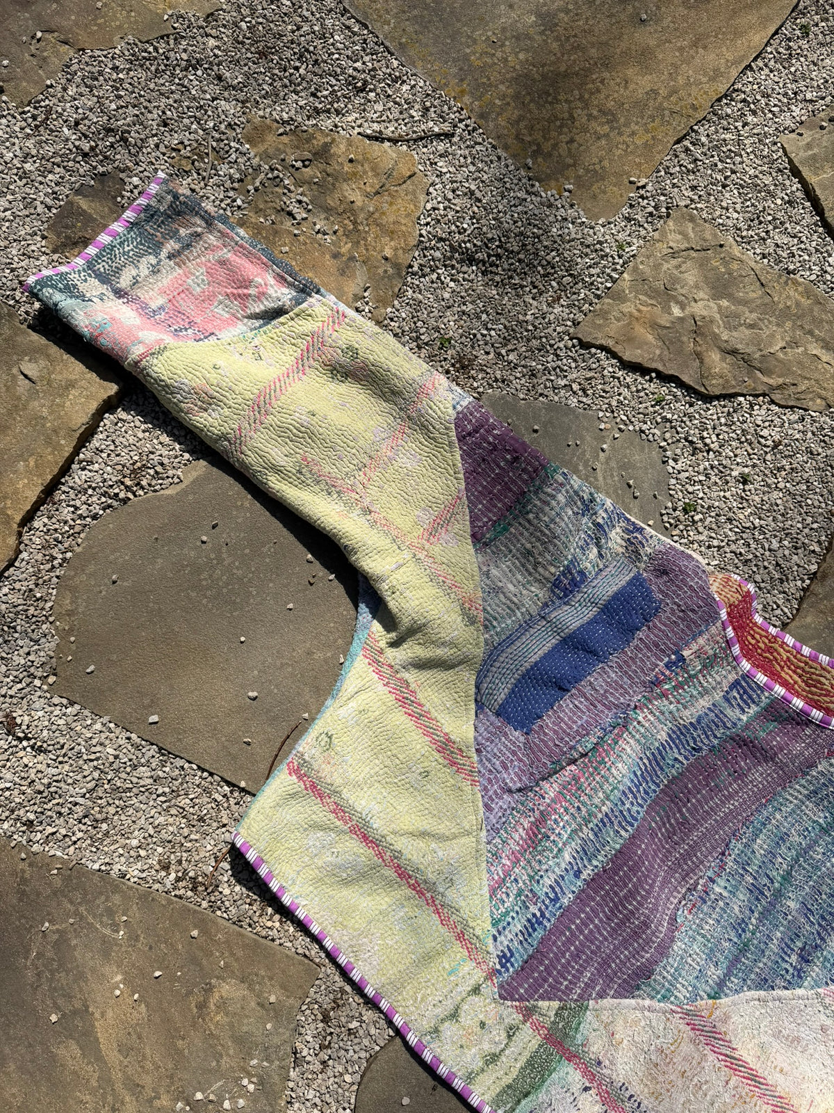 Bohemian Vintage Kantha Reversible Handmade Short Style Jacket - Lotty
