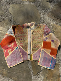 Bohemian Vintage Kantha Reversible Handmade Short Style Jacket - Madison