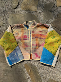 Bohemian Vintage Kantha Reversible Handmade Short Style Jacket - Madison