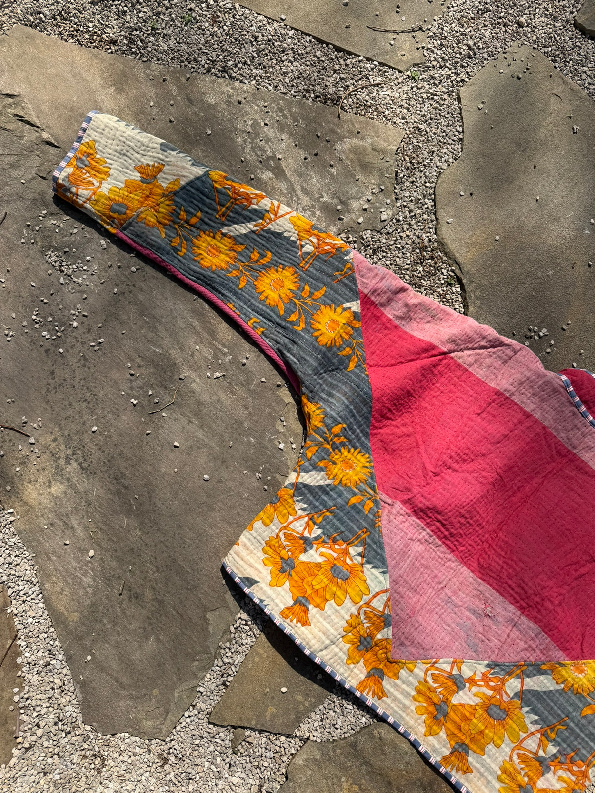 Bohemian Vintage Kantha Reversible Handmade Short Style Jacket - Chelsea