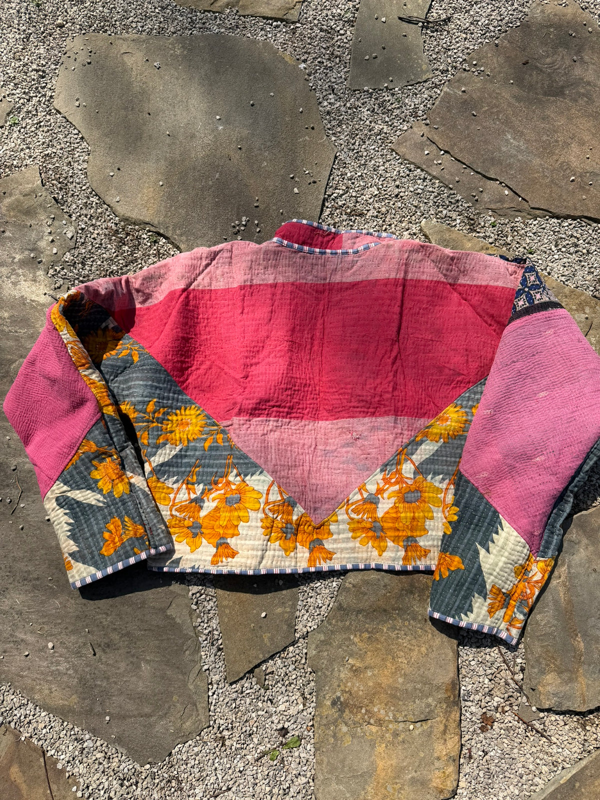 Bohemian Vintage Kantha Reversible Handmade Short Style Jacket - Chelsea