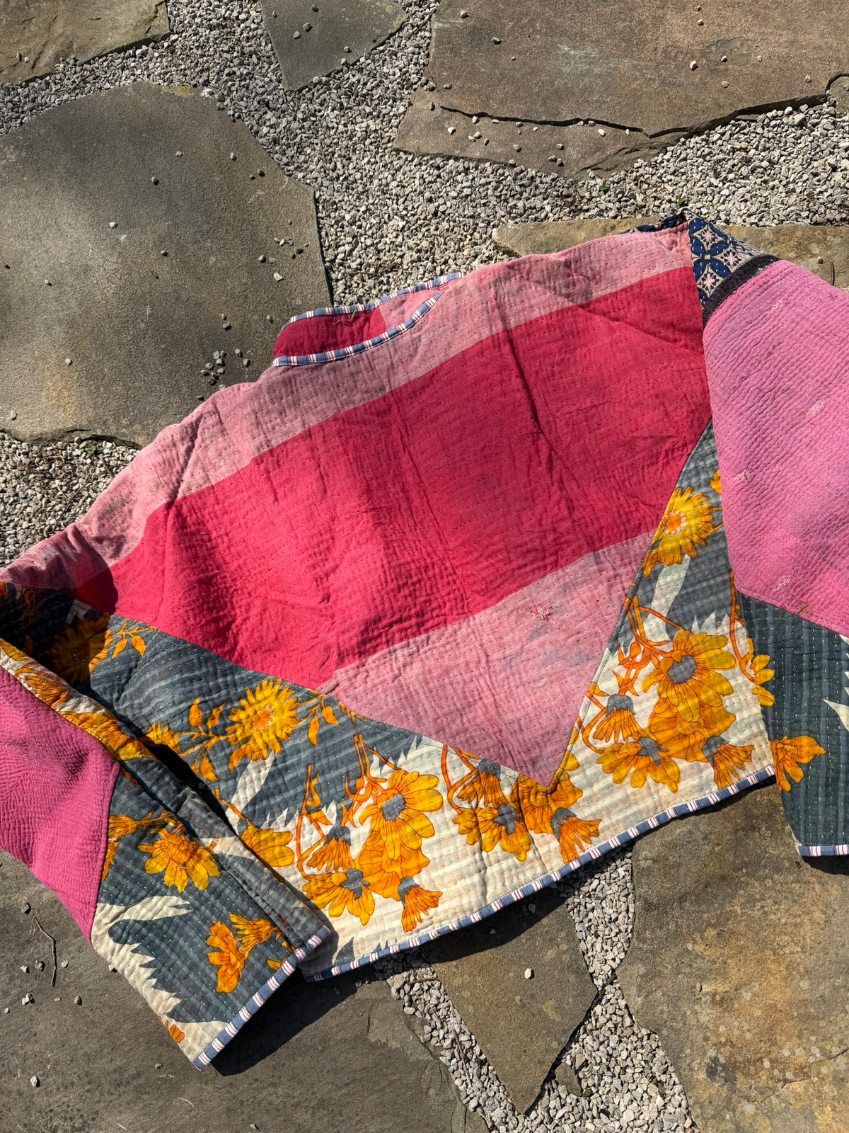 Bohemian Vintage Kantha Reversible Handmade Short Style Jacket - Chelsea