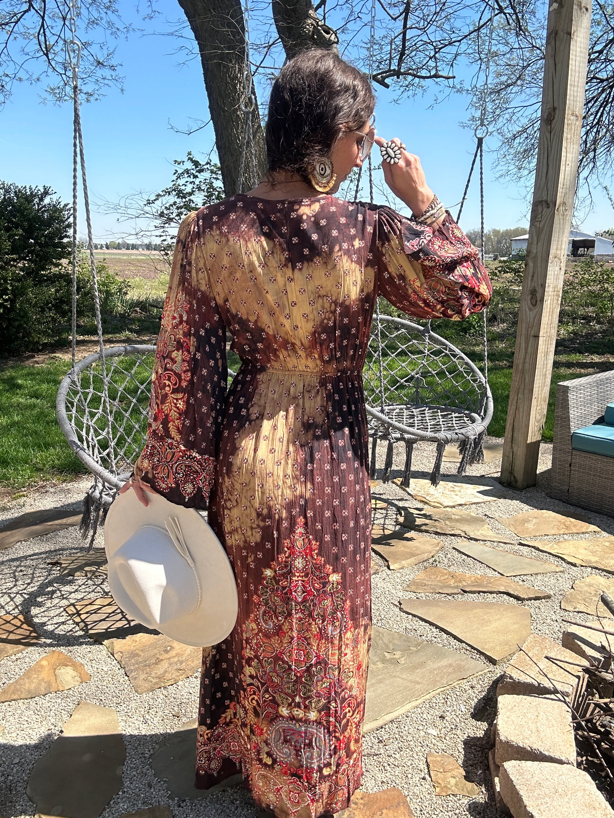 Bohemian Open Cutout Dress